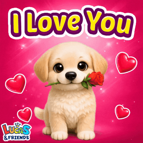 Happy I Love You GIF by Lucas and Friends by RV AppStudios
