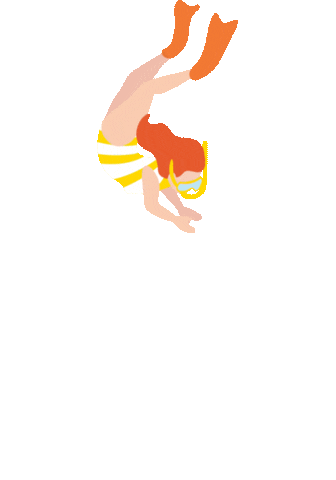 Great Barrier Reef Swim Sticker by Erstwilder