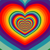 Rainbow Love GIF