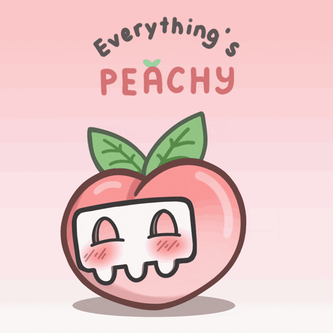 Happy Peach GIF by Ghost Boy