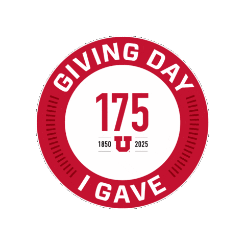 University Of Utah Uofu Sticker by UGivingDay