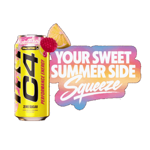 Refreshing Energy Drink Sticker by C4