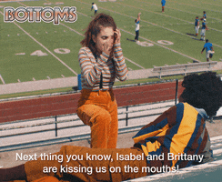 Kissing High School GIF by Bottoms Movie
