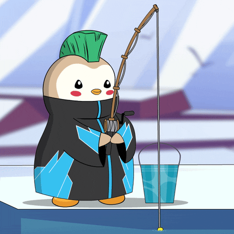 Still Waiting Fish GIF by Pudgy Penguins