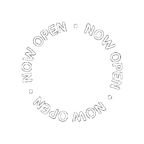 Now Open Sticker by Luna Grill