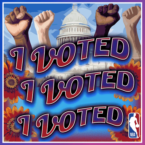 Voting Election Day GIF by NBA