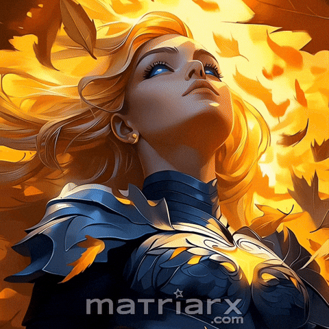 Divine Feminine Fall Leaves GIF by The Galactic Matriarx