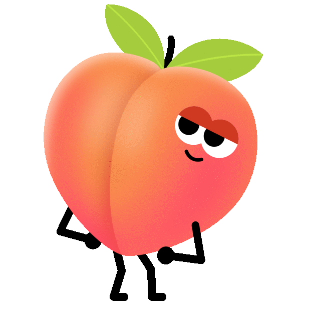 Peach Sticker By Ross Plaskow For Ios And Android Giphy