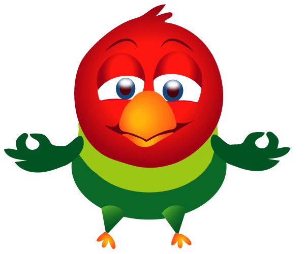 Relaxed Parrot Sticker by Cuckoo Workout for iOS & Android | GIPHY