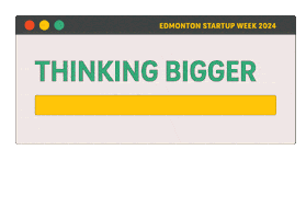 Think Small Business Sticker by Edmonton Unlimited