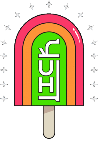 Ice Cream Rainbow Sticker by Kopitiam Lah
