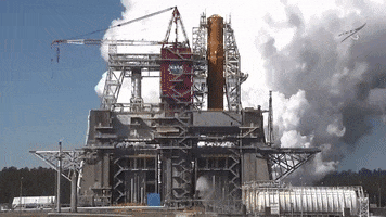 Space Launch System Fire GIF by NASA