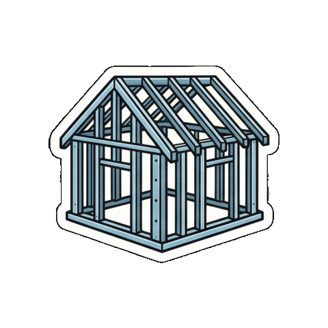 Framing Metalframing Sticker by Mainefactured