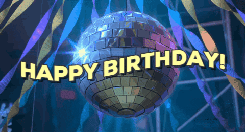 disco birthday GIF by happy-birthday
