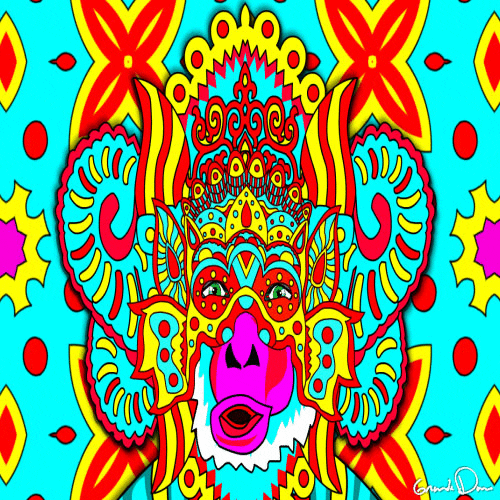 chinese new year psychedelic art GIF by Grande Dame