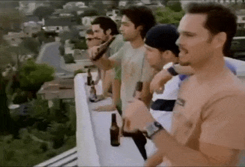 Giphy - adrian grenier drinking GIF