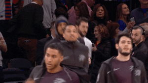 run out carmelo anthony GIF by NBA