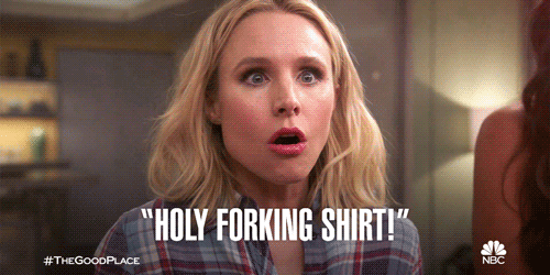 Shocked Kristen Bell GIF by The Good Place - Find & Share on GIPHY