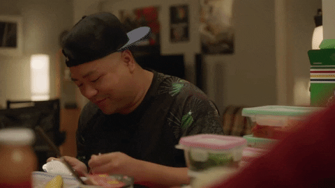 Cbc Eating GIF by Kim's Convenience - Find & Share on GIPHY