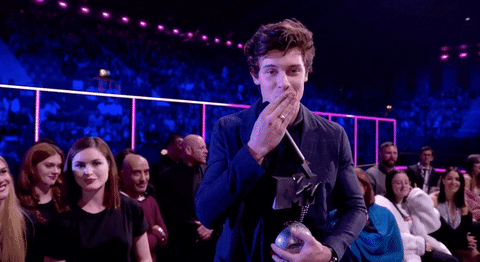 Shawn Mendes Blow Kiss GIF by 2020 MTV EMA - Find & Share on GIPHY