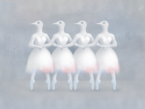 swan lake dancing GIF by yipan