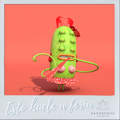 paperfrog flamenca bluemoon sevillana feria abril GIF