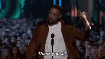 thank you all will smith GIF by MTV Movie & TV Awards