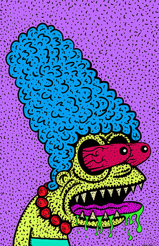 Marge Simpson Weed GIF by Dave Bell