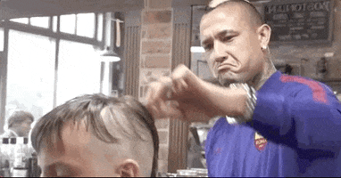 barber shop GIF by AS Roma