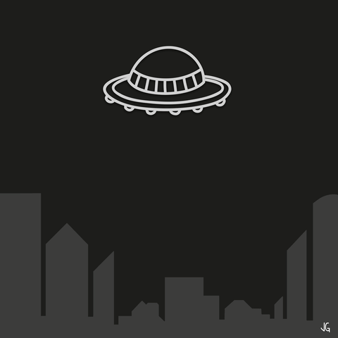 juliaguedes #pizza #ovni #rainbow #et  #ship #space #flyingsaucer GIF