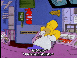 Homer Simpson Sleeping Gif