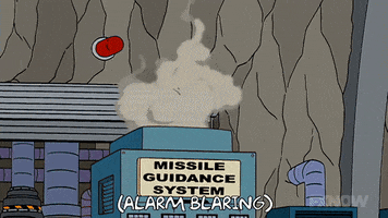 Episode 19 Missile Guidance System Exploding GIF by The Simpsons
