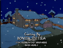 Season 1 Simpsons House Snowing GIF by The Simpsons