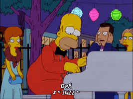  homer simpson episode 19 season 11 piano 11x19 GIF