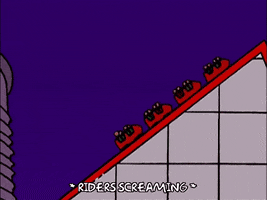Episode 2 National Roller Coaster Day GIF by The Simpsons