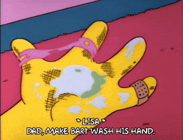Season 4 Dirty Hand GIF by The Simpsons