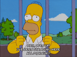 driving by homer simpson GIF
