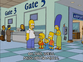Lisa Simpson Airport GIF by The Simpsons