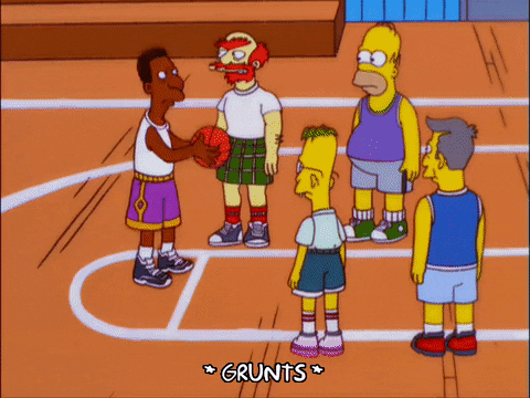 homer simpson dunks men