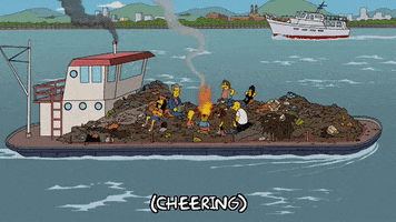 Episode 11 Boat GIF by The Simpsons