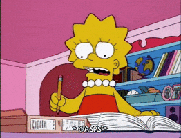 lisa simpson gasp GIF