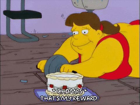  episode 8 woman eating season 13 tired GIF