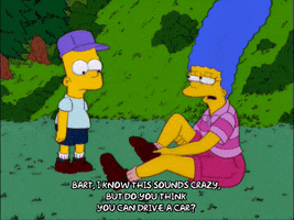 bart simpson forest GIF