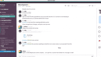 sorted for slack GIF by Product Hunt