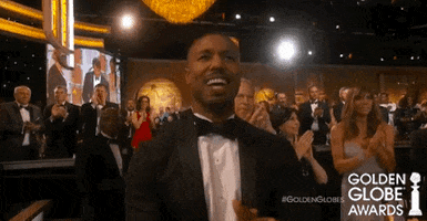 michael b jordan clapping GIF by Golden Globes