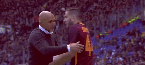 Football Hug GIF by AS Roma - Find & Share on GIPHY