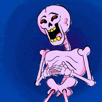 Skeleton Lol GIF by GIPHY Studios Originals