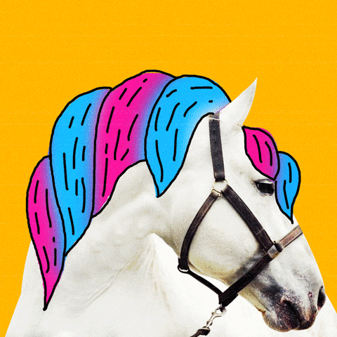 unicorn ombre GIF by Percolate Galactic
