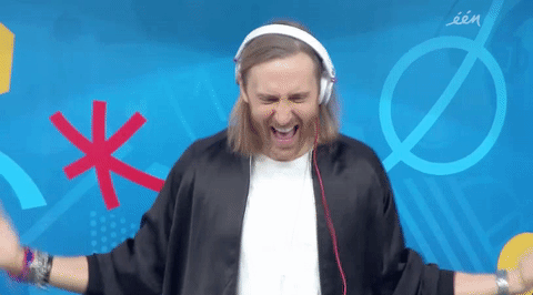 Happy David Guetta GIF by Sporza