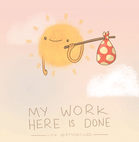 change of seasons goodbye GIF by Lisa Vertudaches